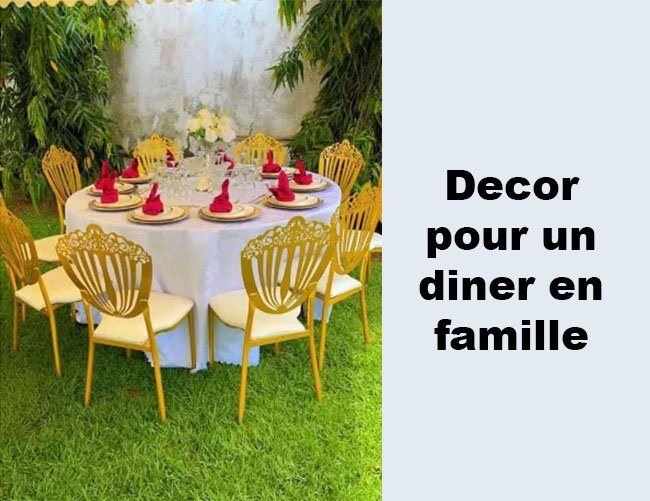 decor pour diner familial